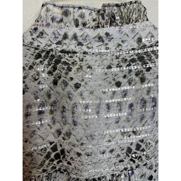 1. State Python Print Ruffle Lined Blouse Size 1X - Picture 7 of 12